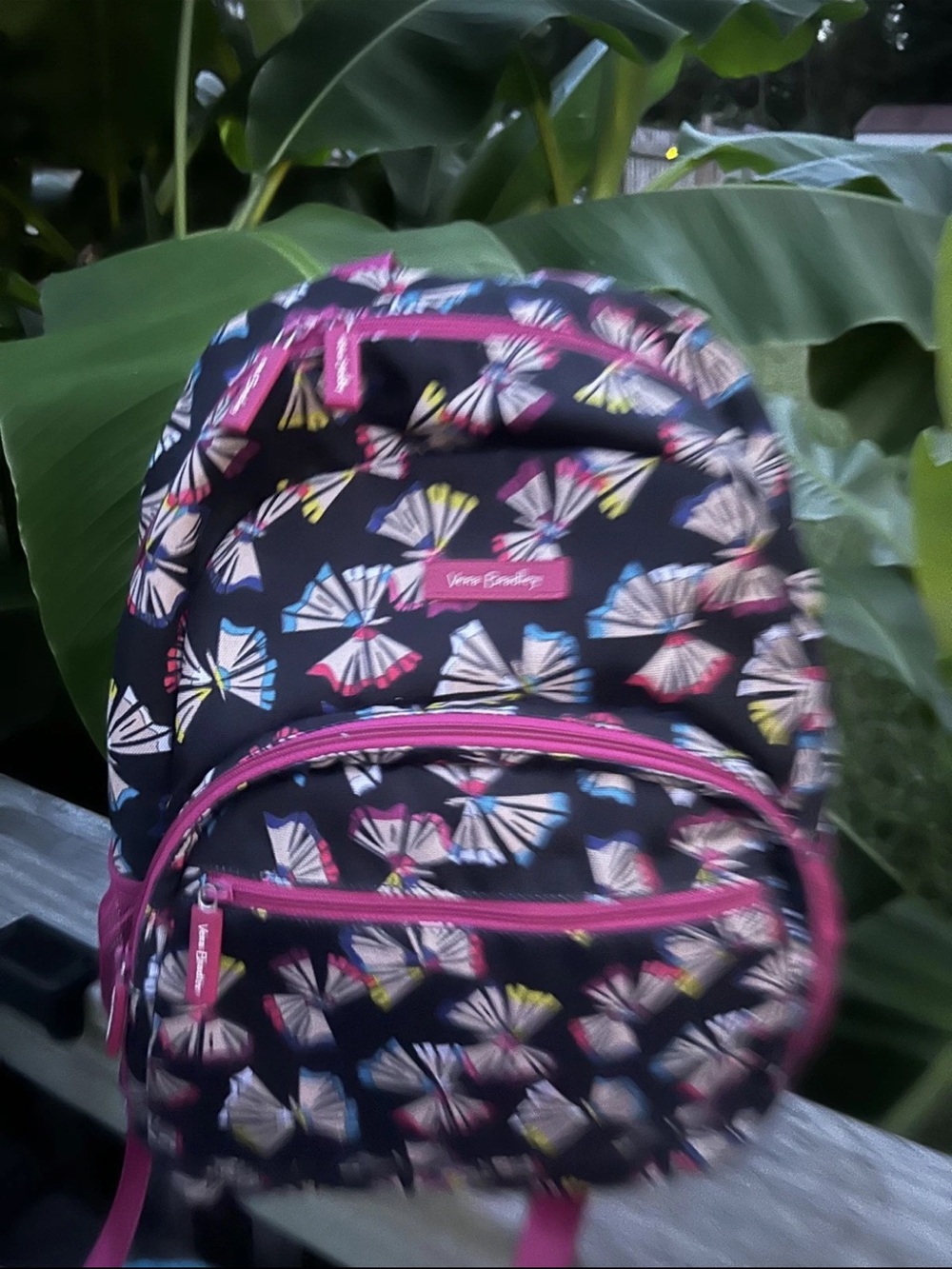 Vera Bradley Lighten Up Butterfly Pencil Shavings Backpack